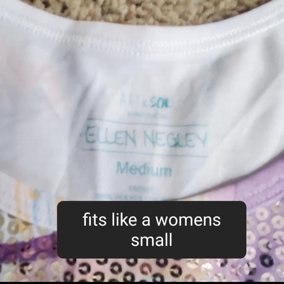 Ellen Negley sequined tank NWT size small - Picture 2 of 5
